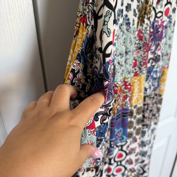For The Republic Colorful Patchwork Boho Maxi Dress - Picture 3 of 6